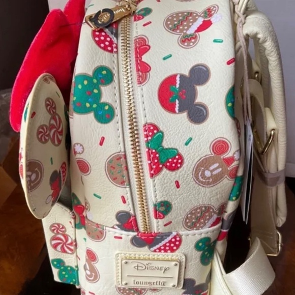 LOUNGEFLY DISNEY MINNIE MOUSE SET WITH EARS .NWT - Picture 3 of 4